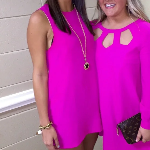 naven hot pink dress NBD x Naven Minnie Dress in Bright Pink